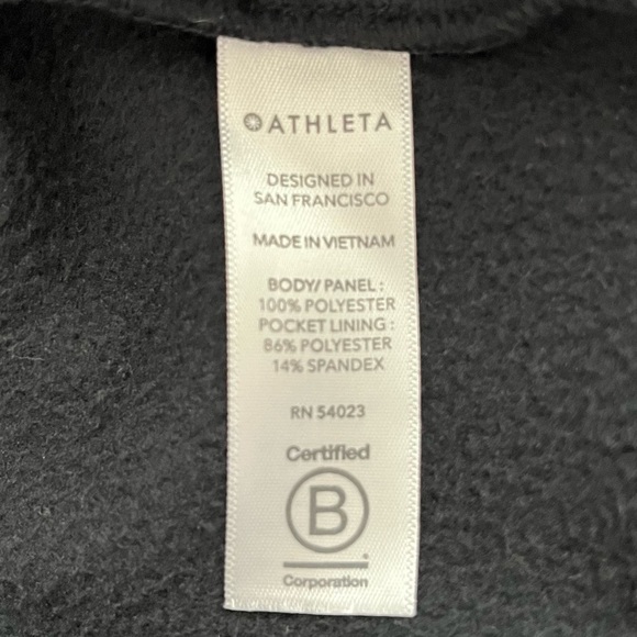 Athleta Zion Microfleece Black Pullover Hoodie - Picture 12 of 13